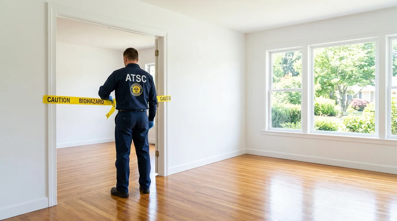 Certified biohazard cleanup crew performing Crime Scene Cleanup in North Druid Hills